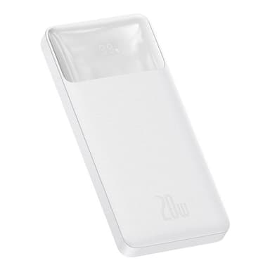 Powerbank Baseus Bipow 10000mAh, 20W (hvit)