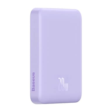 Powerbank Baseus Magnetic Mini 10000mAh, USB-C 20W MagSafe (lilla)