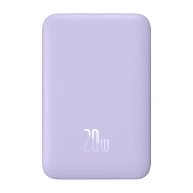 Powerbank Baseus Magnetic Mini 10000mAh, USB-C 20W MagSafe (lilla)