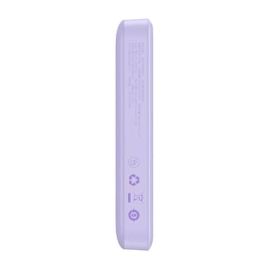 Powerbank Baseus Magnetic Mini 10000mAh, USB-C 20W MagSafe (lilla)