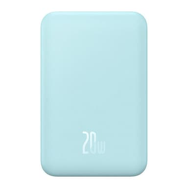 Magnetisk Mini Powerbank Baseus 5000mAh, USB-C 20W (blå)