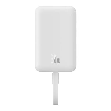 Powerbank Baseus Magnetic Mini 10000mAh, USB-C 30W MagSafe (hvit)