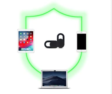Personvern for webkamera Sort 3-pakning