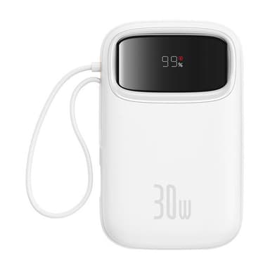 Baseus QPow 2 10000mAh 30W powerbank (hvit)