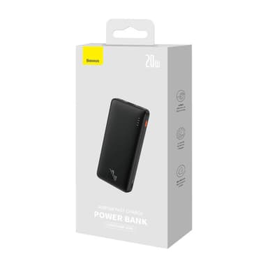 Baseus Airpow 10000mAh 20W powerbank (svart)