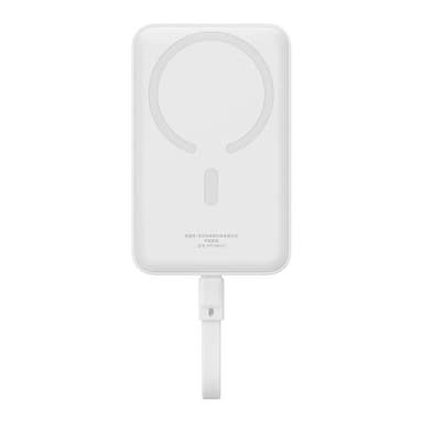 Powerbank Baseus Magnetic Mini 10000mAh, USB-C 30W MagSafe (hvit)