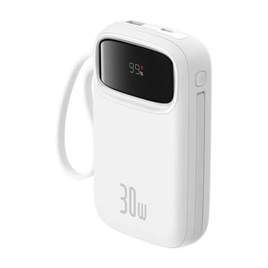 Baseus QPow 2 10000mAh 30W powerbank (hvit)
