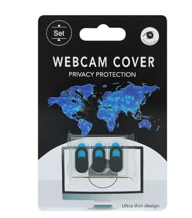 Personvern for webkamera Sort 3-pakning