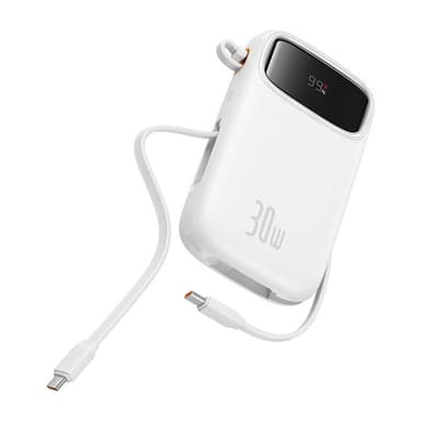 Baseus QPow 2 10000mAh 30W powerbank (hvit)