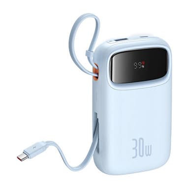 Powerbank Baseus QPow 2 10000mAh 30W 2xUSB-C (blå)