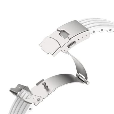Silikonarmbånd for Apple Watch 42 / 44 / 45 / 49 mm - Hvit