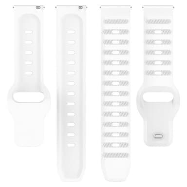 Silikonarmbånd til Samsung Galaxy Watch 7 22mm - Hvit