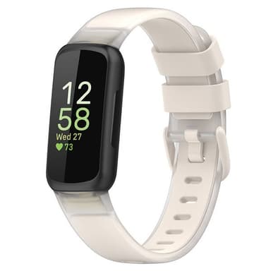 Silikonarmbånd til Fitbit Inspire 3 - Starlight/Clear
