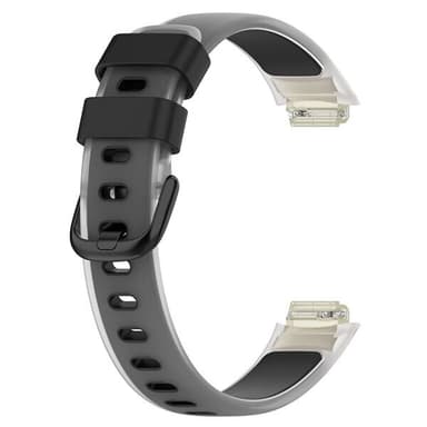 Silikonarmbånd til Fitbit Inspire 3 - Svart/klar