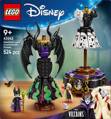 LEGO Disney Villains Maleficents og Cruella De Vils kjoler 43262