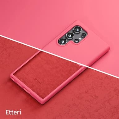 Etteri Silikonveske for Samsung Galaxy S24 Ultra - Bringebær