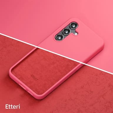 Etteri Silikonveske for Samsung Galaxy S24 Plus - Bringebær