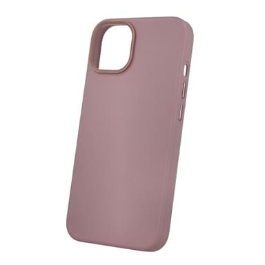 Rosa Skinn-look MagSafe-bakdeksel til iPhone 15 Plus – Elegant og Beskyttende