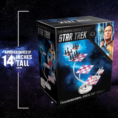 Noble Collection Star Trek sjakksett (3D-sjakk)