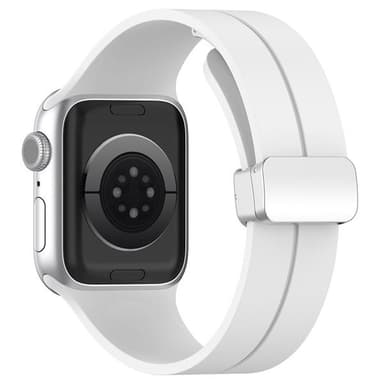 Magnetisk armbånd for Apple Watch Ultra 2 / Ultra 3 38/40/41 mm - Hvit