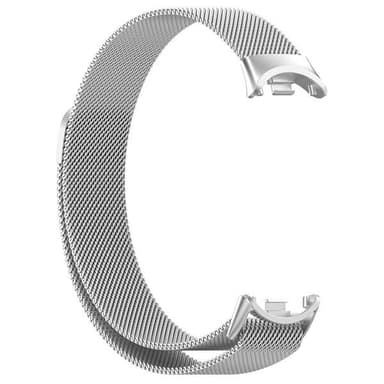 Magnetisk Milanese-armbånd for Xiaomi Smart Band 8 og 9 - Sølv