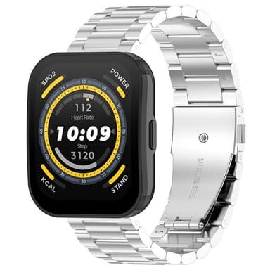 22 mm metallarmbånd for Amazfit Bip 5 - Sølv