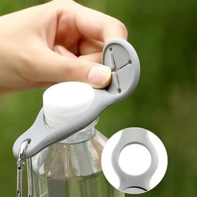 Flaskeholder med karabinkrok i slitesterk silikon