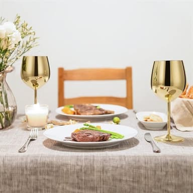 Vinglass gull i glass metallic - 50cl