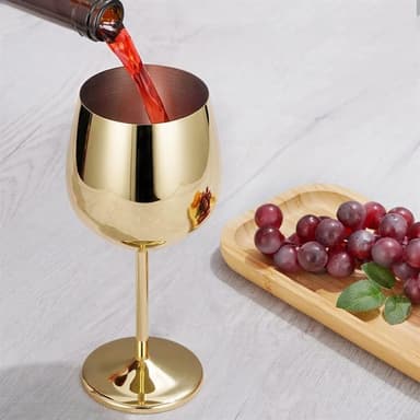 Vinglass gull i glass metallic - 50cl