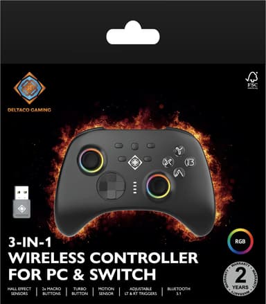 Deltaco PC & Switch Wireless kontroller