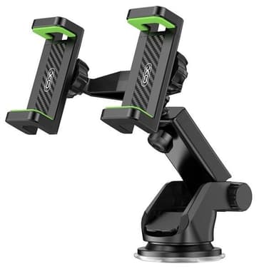 XO dobbel bilholder med sugekopp for to smarttelefoner