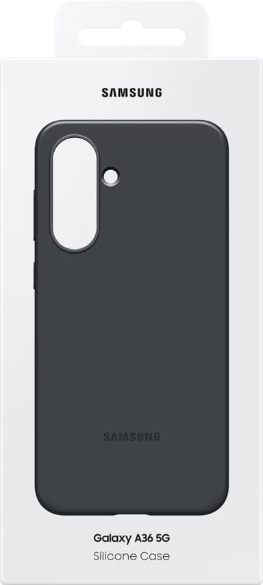 Samsung Galaxy A36 silikondeksel (sort)