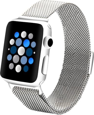 Sandstrøm Apple Watch mesh-rem 42-49 mm (sølv)