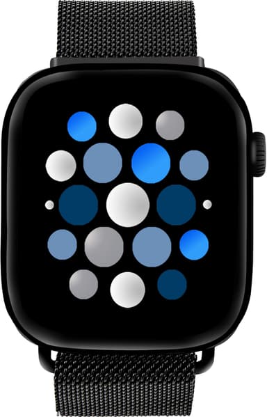 Sandstrøm Apple Watch mesh-rem 38-42 mm (sort)