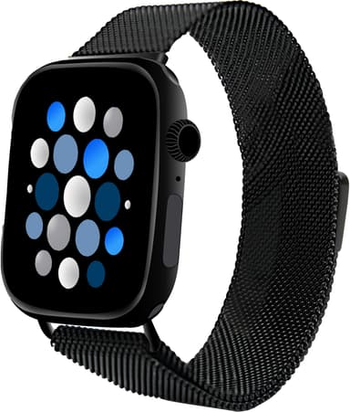 Sandstrøm Apple Watch mesh-rem 38-42 mm (sort)