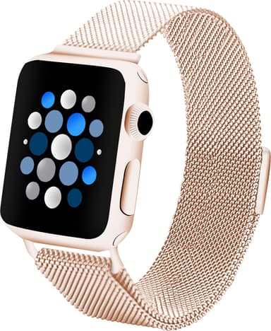 Sandstrøm Apple Watch mesh-rem 38-42 mm (rose gold)