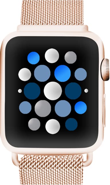 Sandstrøm Apple Watch mesh-rem 38-42 mm (rose gold)