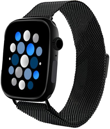 Sandstrøm Apple Watch mesh-rem 42-49 mm (sort)