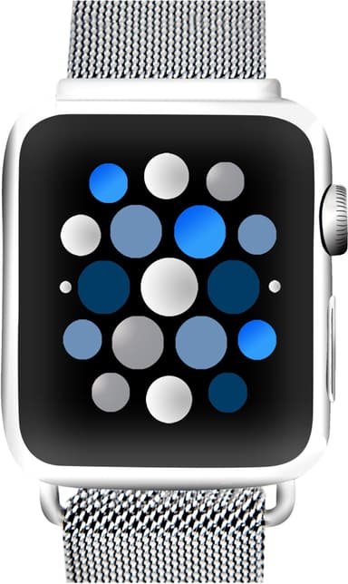 Sandstrøm Apple Watch mesh-rem 38-42 mm (sølv)