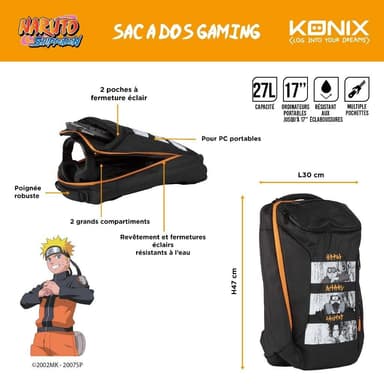 Konix Naruto ryggsekk