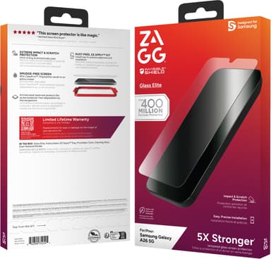 Zagg Glass Elite Samsung Galaxy A26 skjermbeskytter