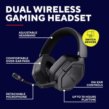 Trust GXT493 Carus trådløst gaming-headset