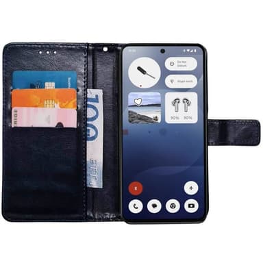 Lommebokdeksel 3-kort Nothing Phone 3a - Mørkeblå
