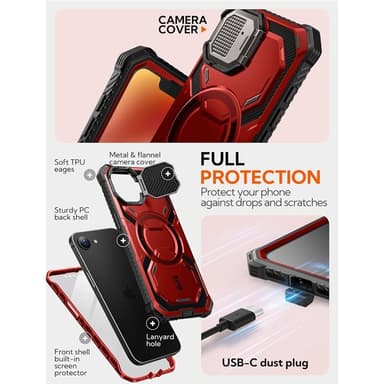 i-Blason Armorbox deksel iPhone 16e - Ruddy