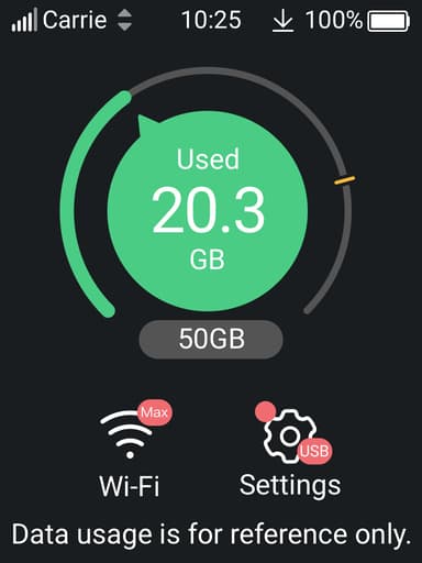 ZTE MU5120 5G WF6/AX3600 bærbar router