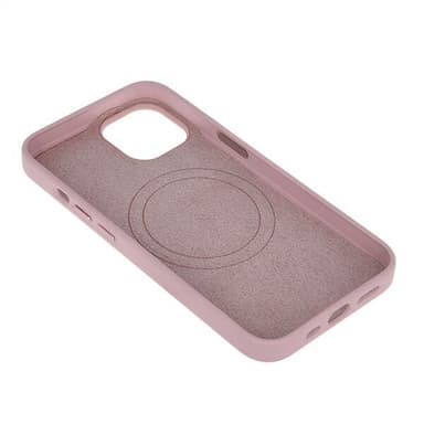 Rosa Skinn-look MagSafe-bakdeksel til iPhone 13 Pro Max - Elegant og Beskyttende