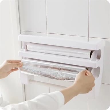 Veggholder for plastfolie / aluminiumsfolie og kjøkkenpapir