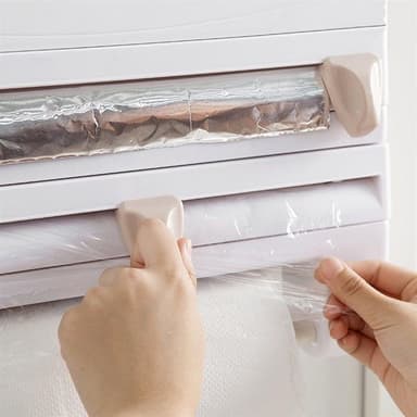 Veggholder for plastfolie / aluminiumsfolie og kjøkkenpapir