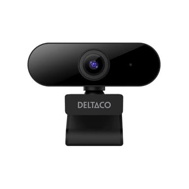 Deltaco Webkamera Full HD 1080P 2MP med innebygd mikrofon