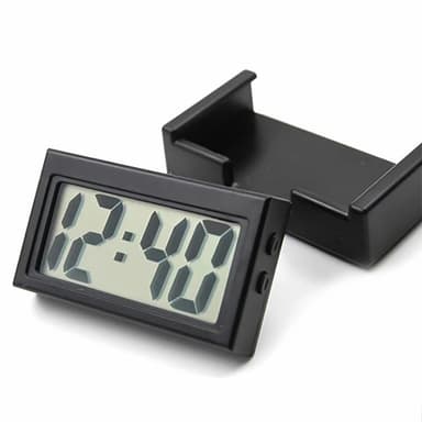 Mini bærbar enkel lydløs digital klokke bil elektronisk klokke hjemme